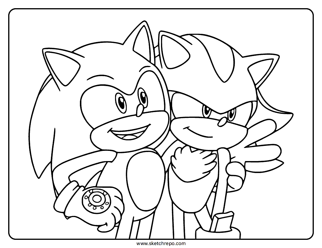 Shadow Coloring Page