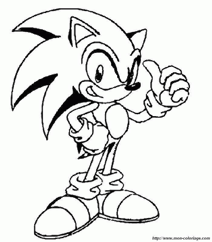 sonic coloring pages free