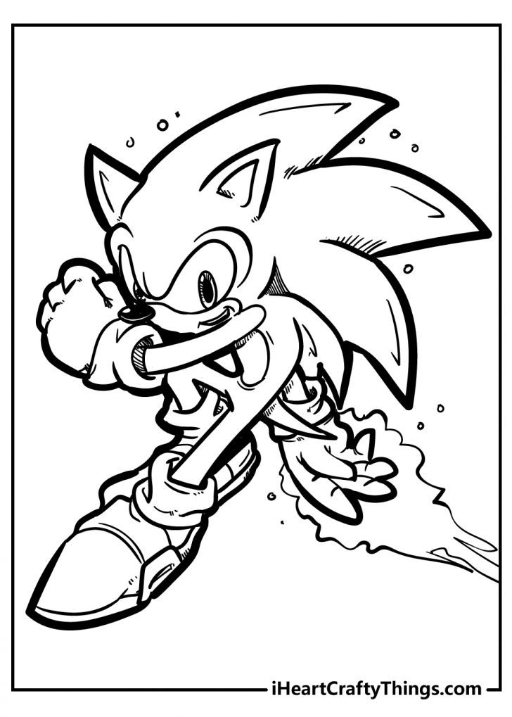 free coloring pages of sonic the hedgehog