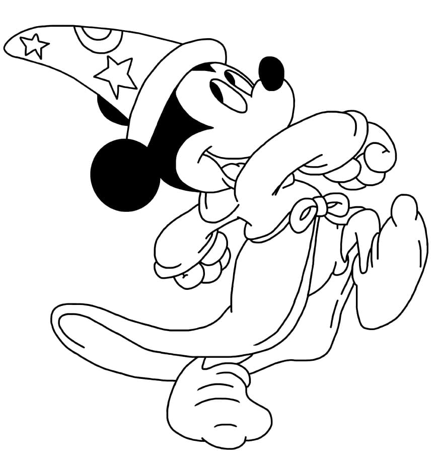 Sorcerer Mickey Coloring Page Free Printable Coloring Pages For Kids