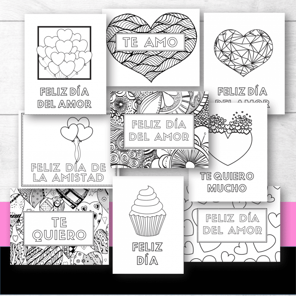 free printable spanish valentines day cards
