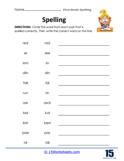 SPELLING WORKSHEETS CVC Short Vowels Easybee Worksheets Library