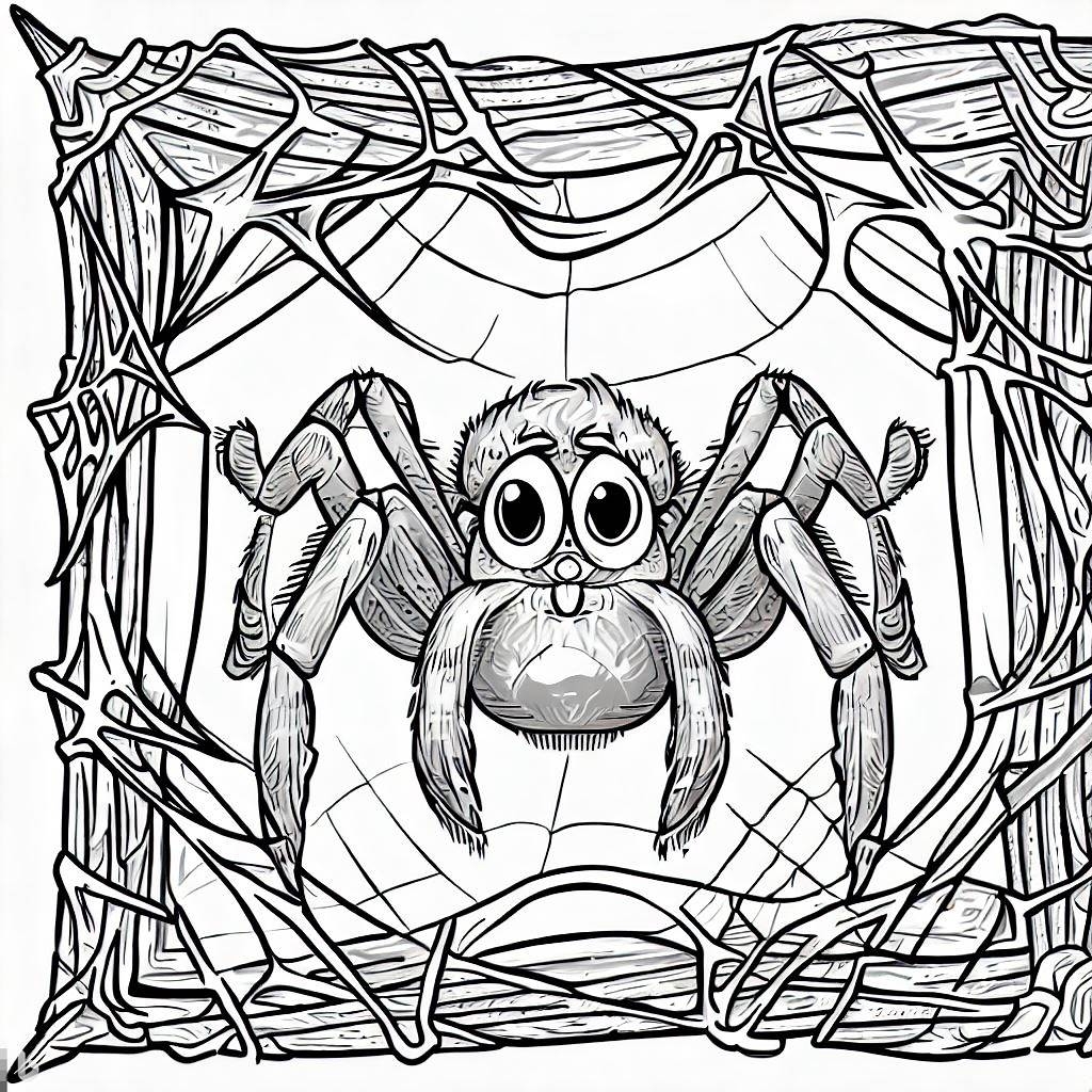 Spider Coloring Page Color My Pages