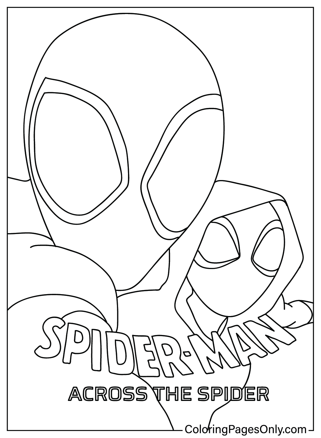 Spider Man Across The Spider Drawing Color Page Free Printable 