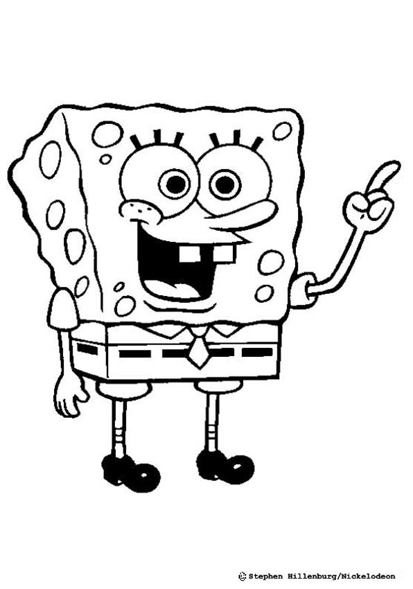 Sponge Bob Coloring Pages Hellokids