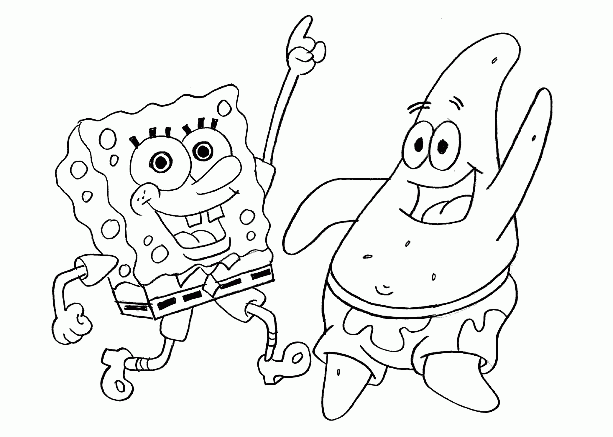 Coloring Pages Of Spongebob