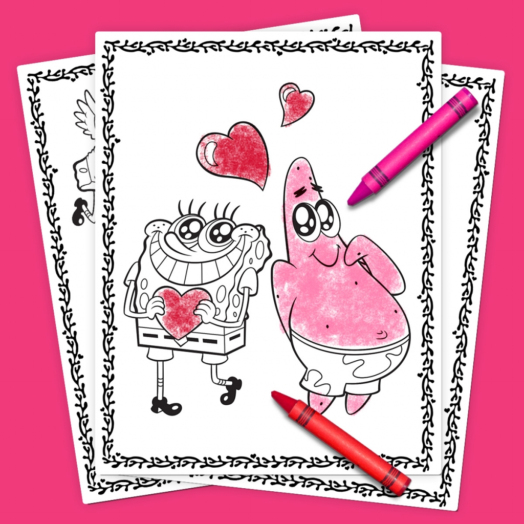 Spongebob Valentine Cards Printable Printable Cards