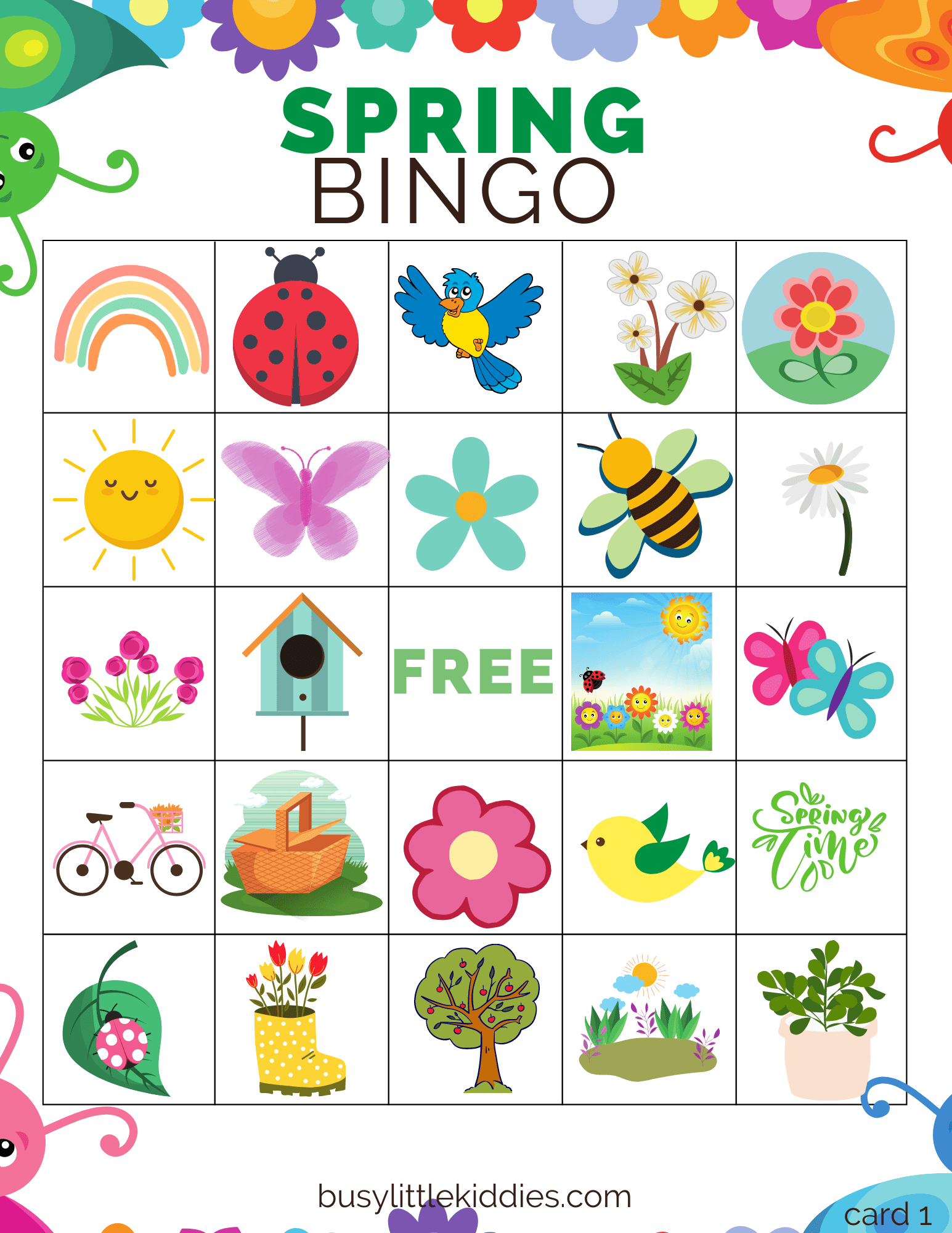 free printable spring cards