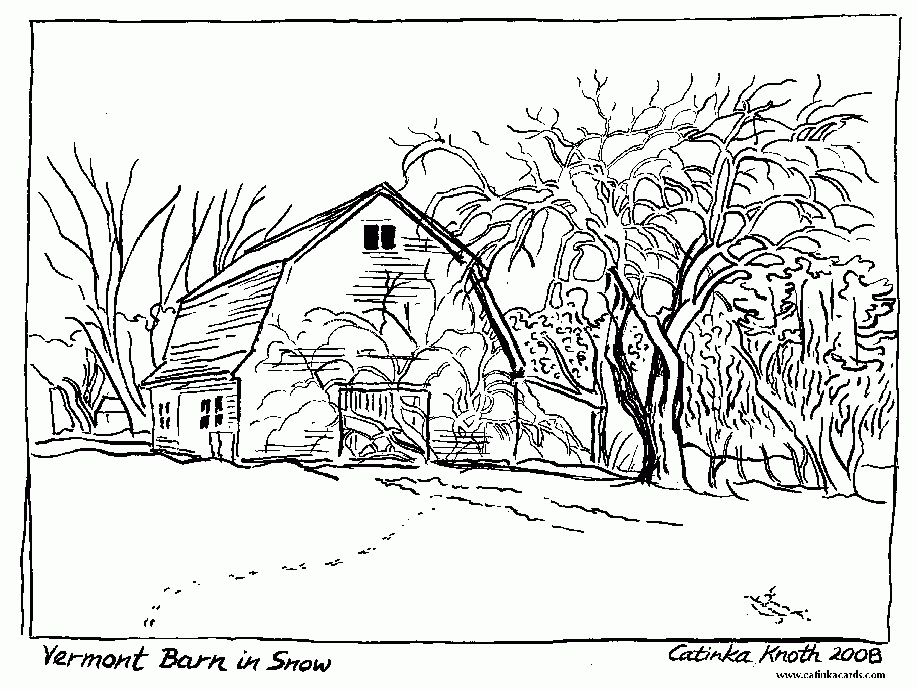Spring Landscape Coloring Pages Coloring Home
