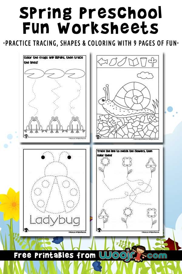Spring Preschool Worksheets For Kids Woo Jr Kids Activities