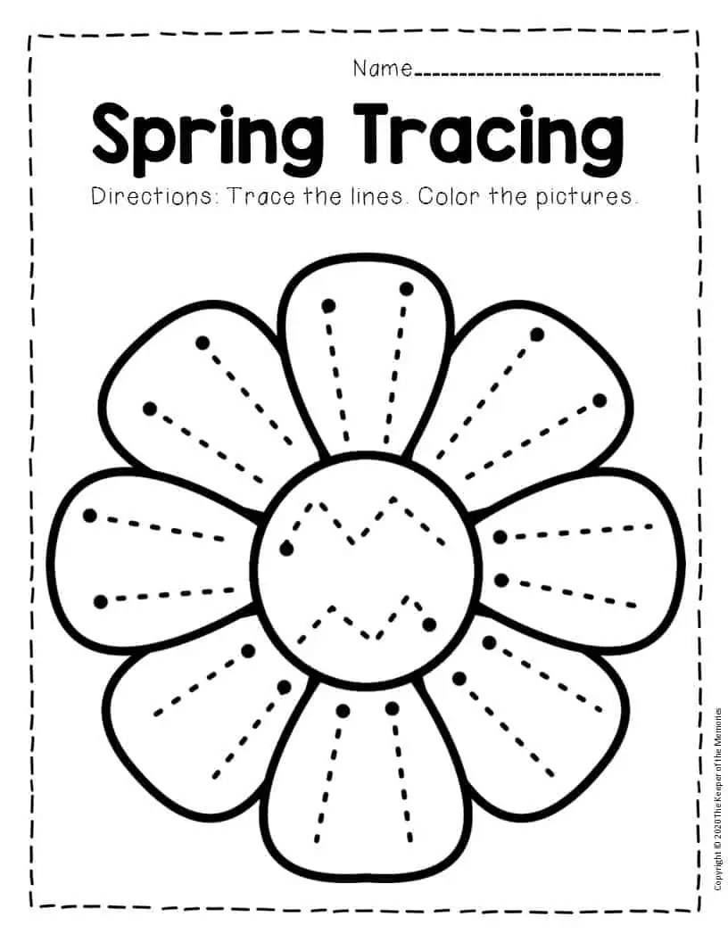 Spring Worksheets Preschool PreschoolWorksheet