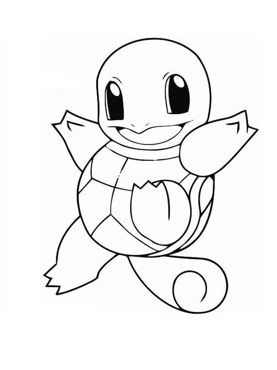 Squirtle Coloring Page