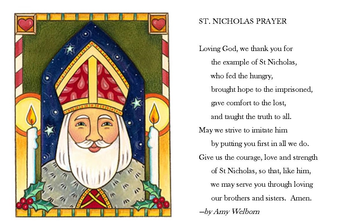 St Nicholas Prayer Card Printable Printable Templates