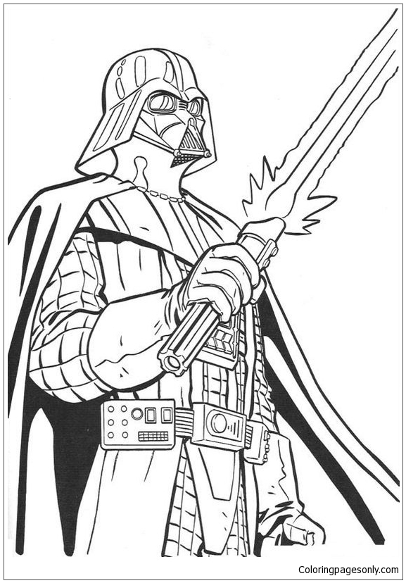 Star Wars Darth Vader Coloring Page Free Printable Coloring Pages