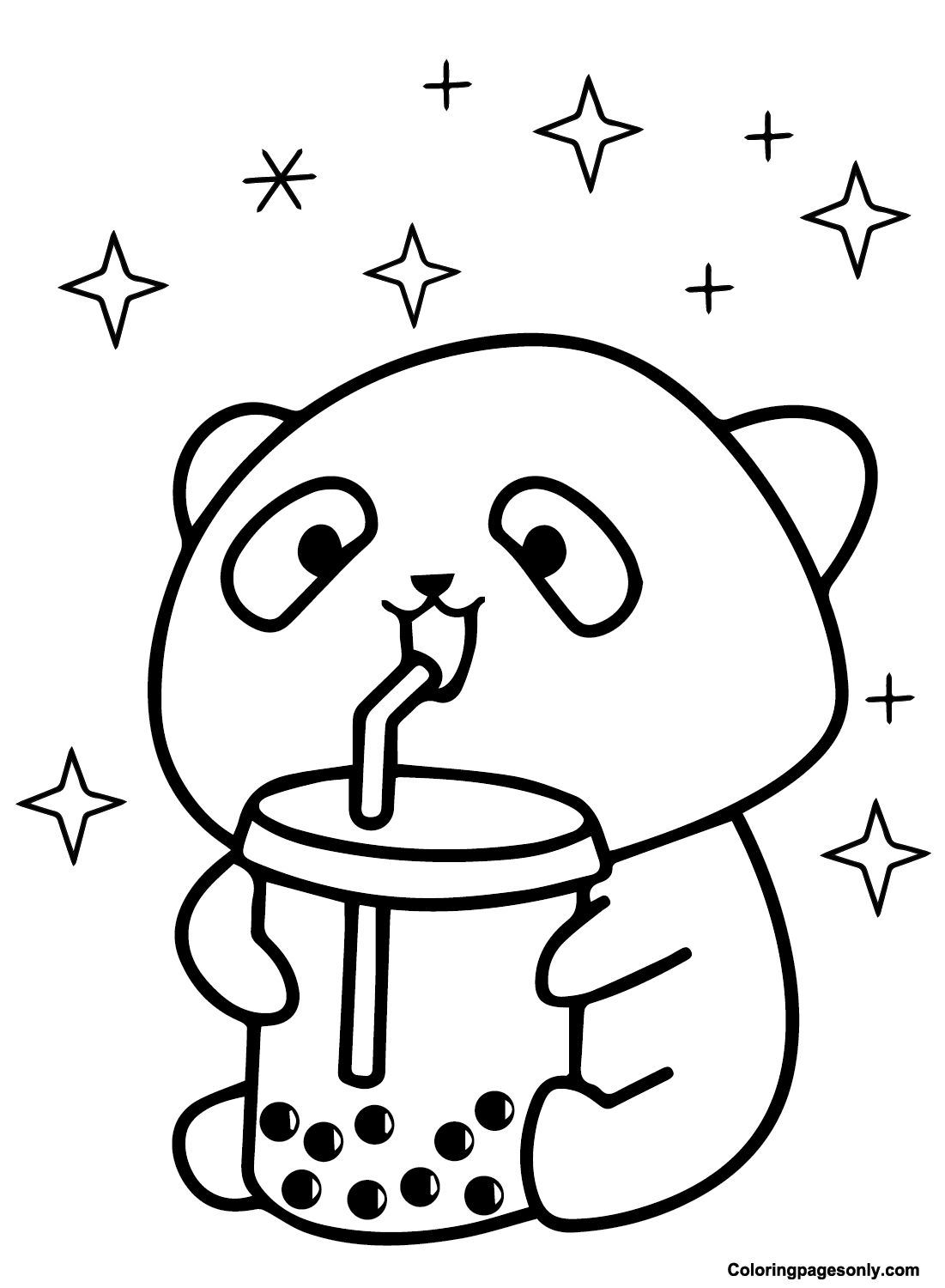 Boba Coloring Page