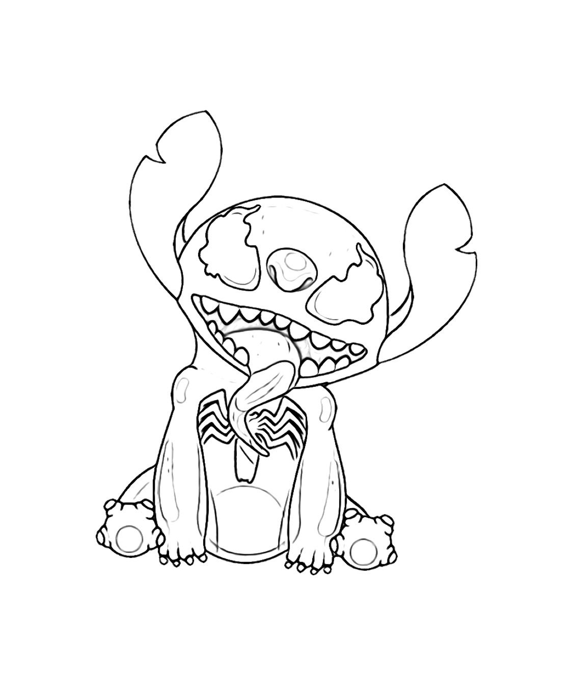 Stitch Coloring Pages Lilo And Stitch Snoopy Fictional Characters 
