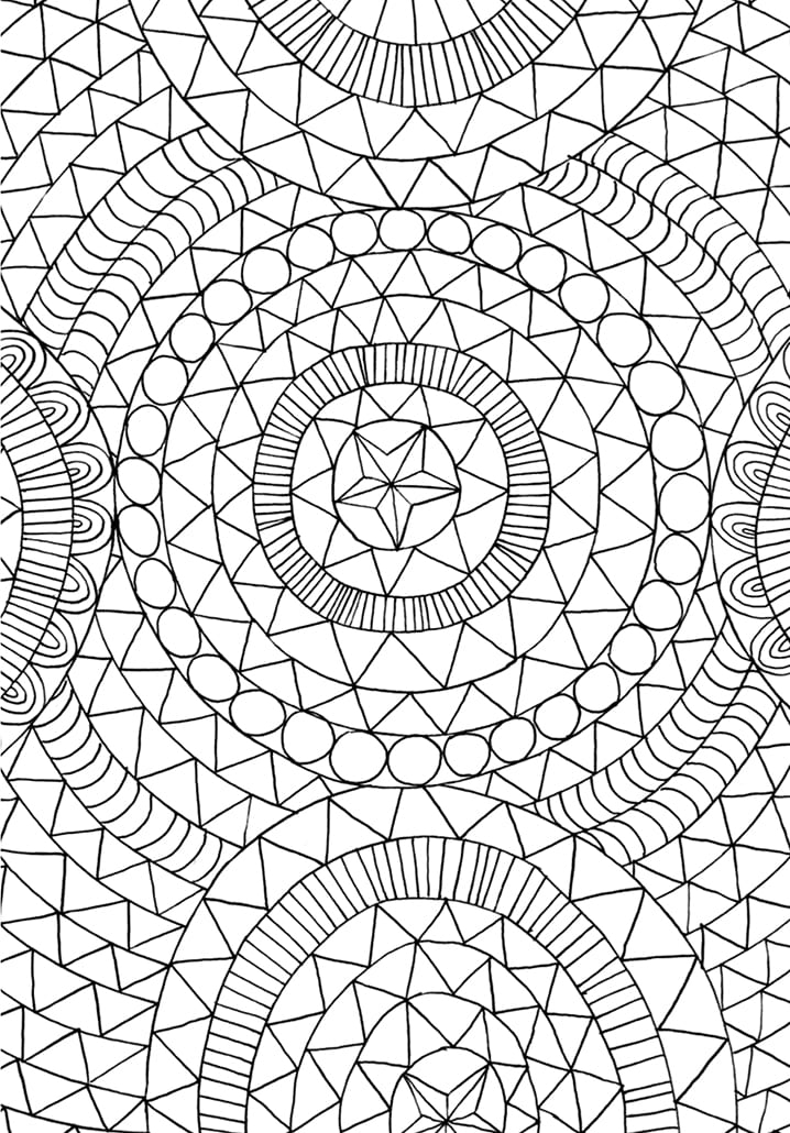 Adult Stress Relief Coloring Pages