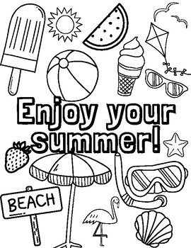 Summertime Coloring Pages