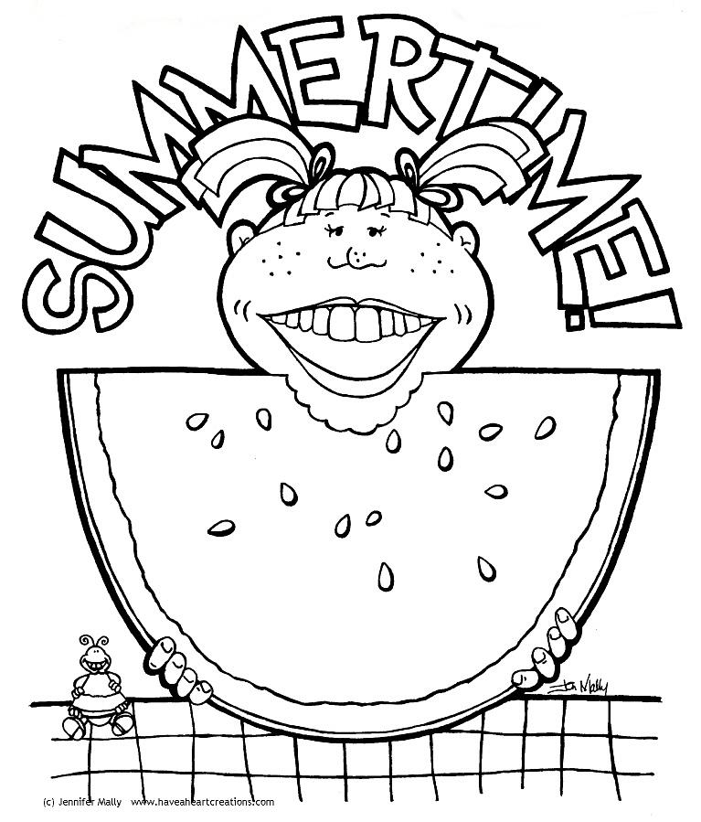 Summertime Coloring Pages To Download And Print For Free