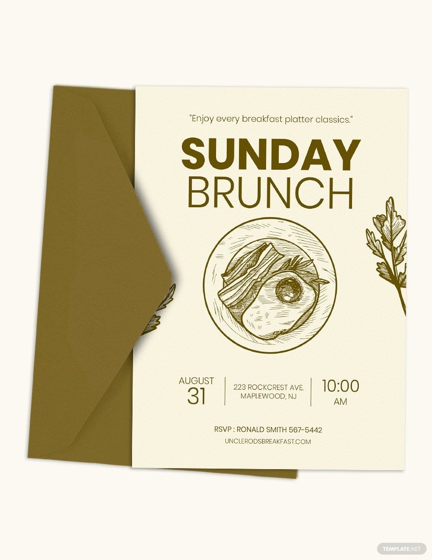 brunch invitation template