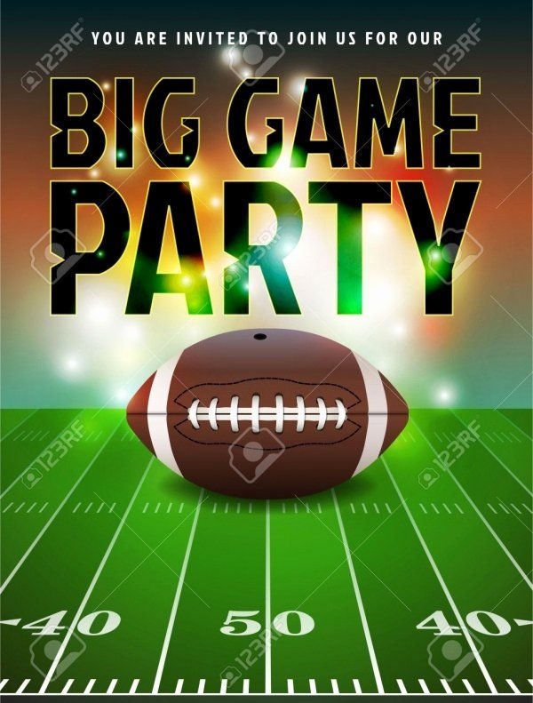 super bowl invite template