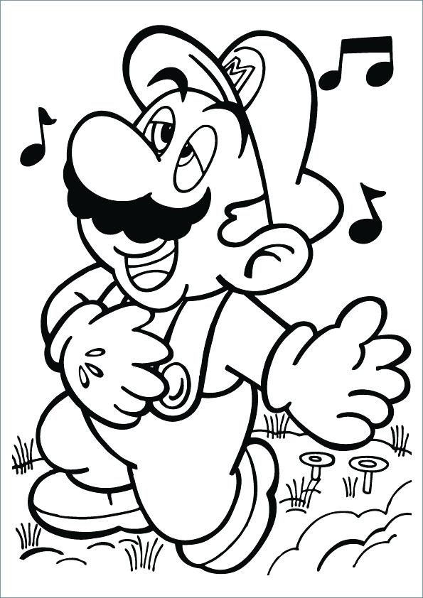 Mario Printable Coloring Pages