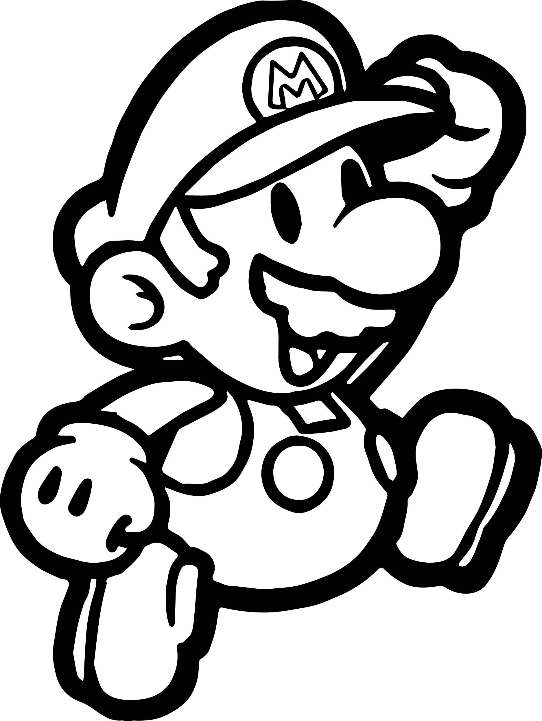free printable coloring pages mario