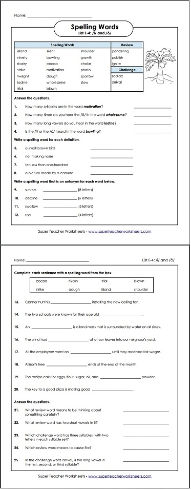 super teacher worksheets answer key