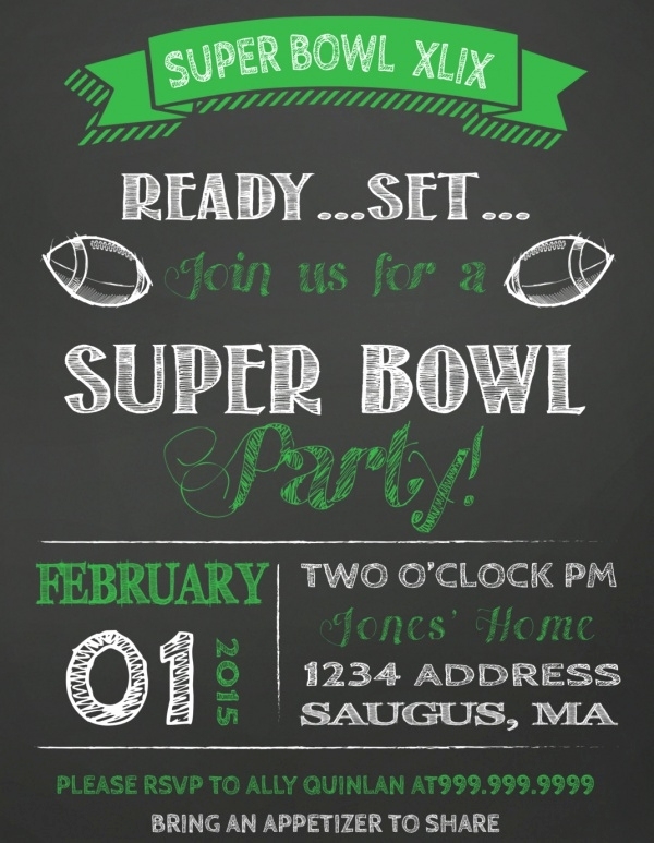 Superbowl Party Invitation Template Collegio Sanlorenzo Template