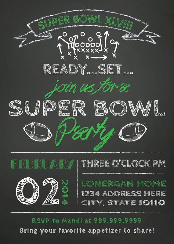 Superbowl Party Invitation Template Collegio Sanlorenzo Template