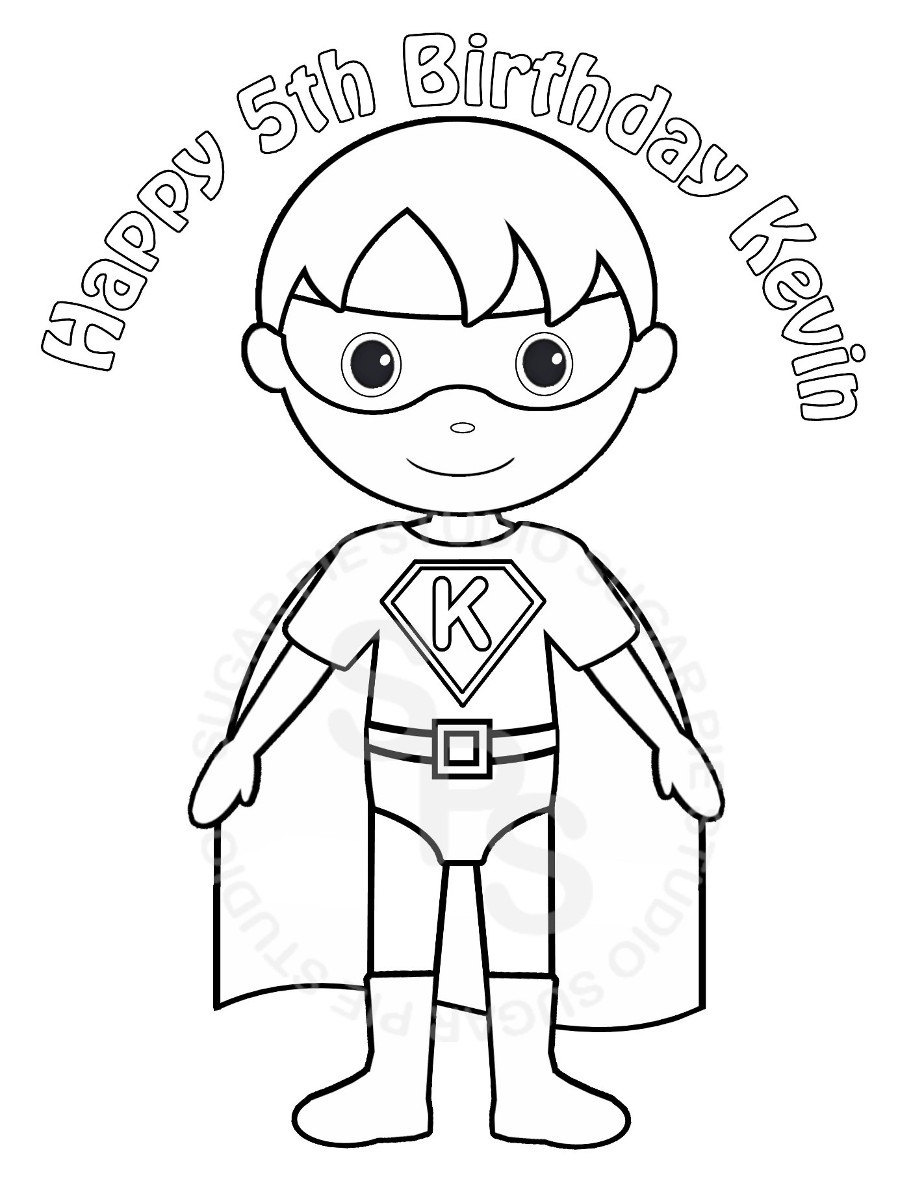 Superhero Coloring Book