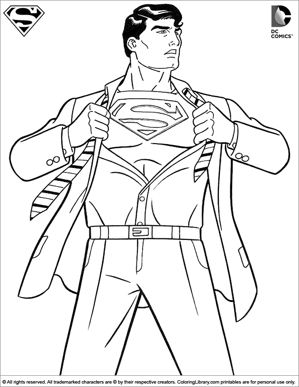 Superman Coloring Picture
