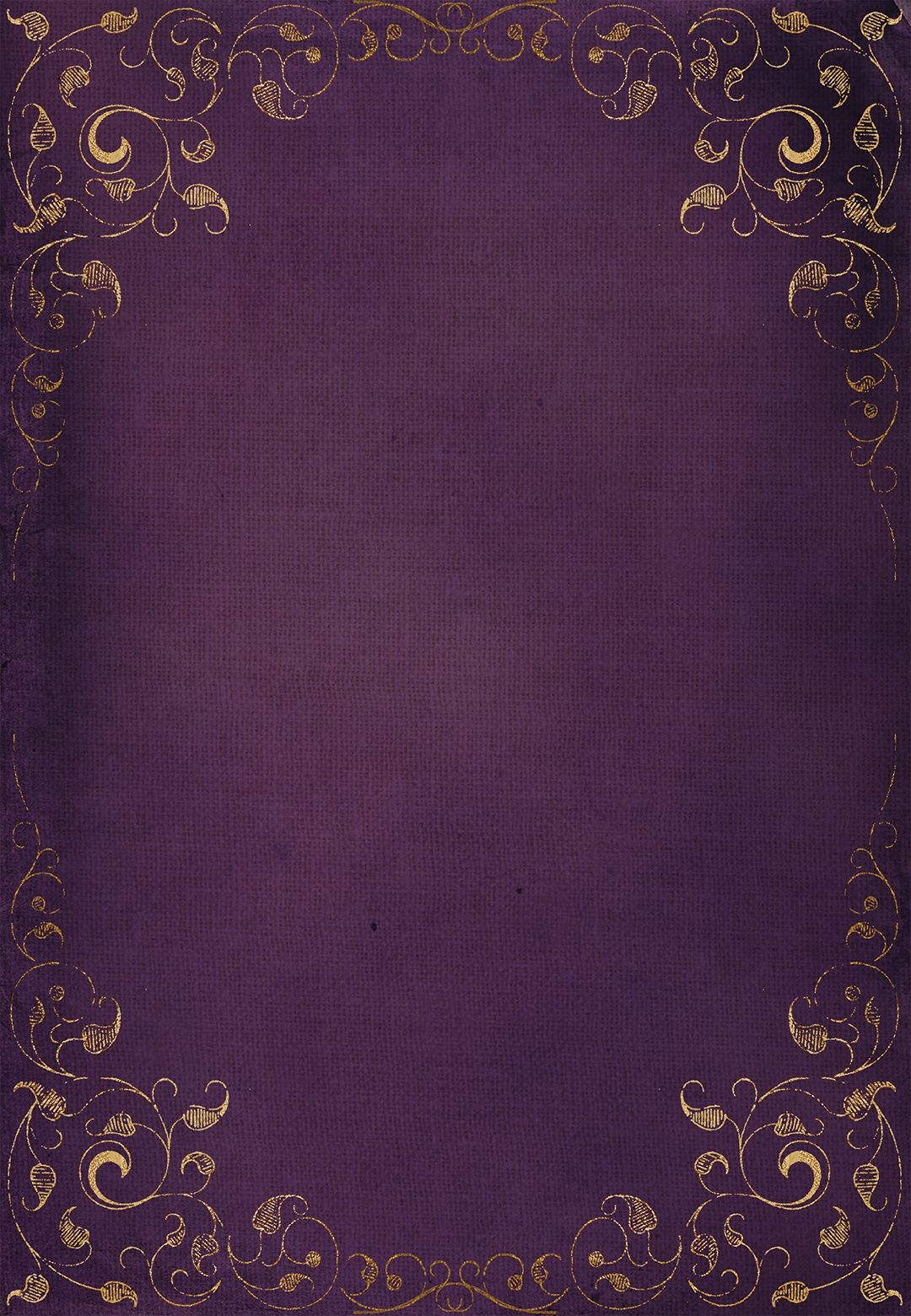 Swirls And Frames Purple Wedding Invitation Template Greetings