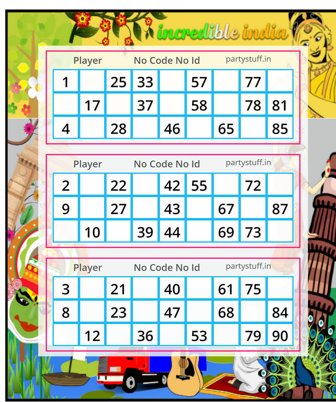 Tambola Tickets Printable Free Farmlsa