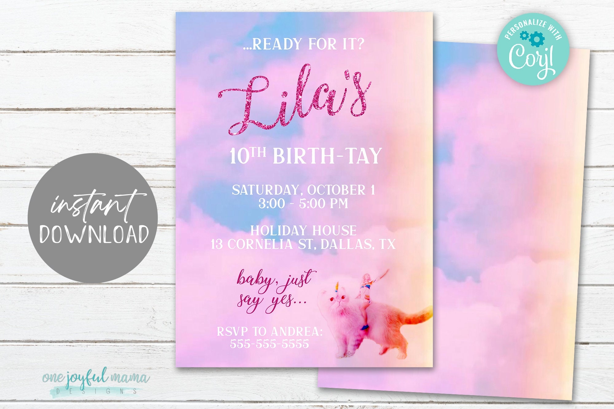 birthday party invite template