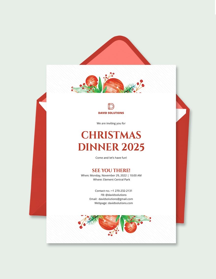 Team Dinner Invitation Template In Publisher Word Illustrator PSD 