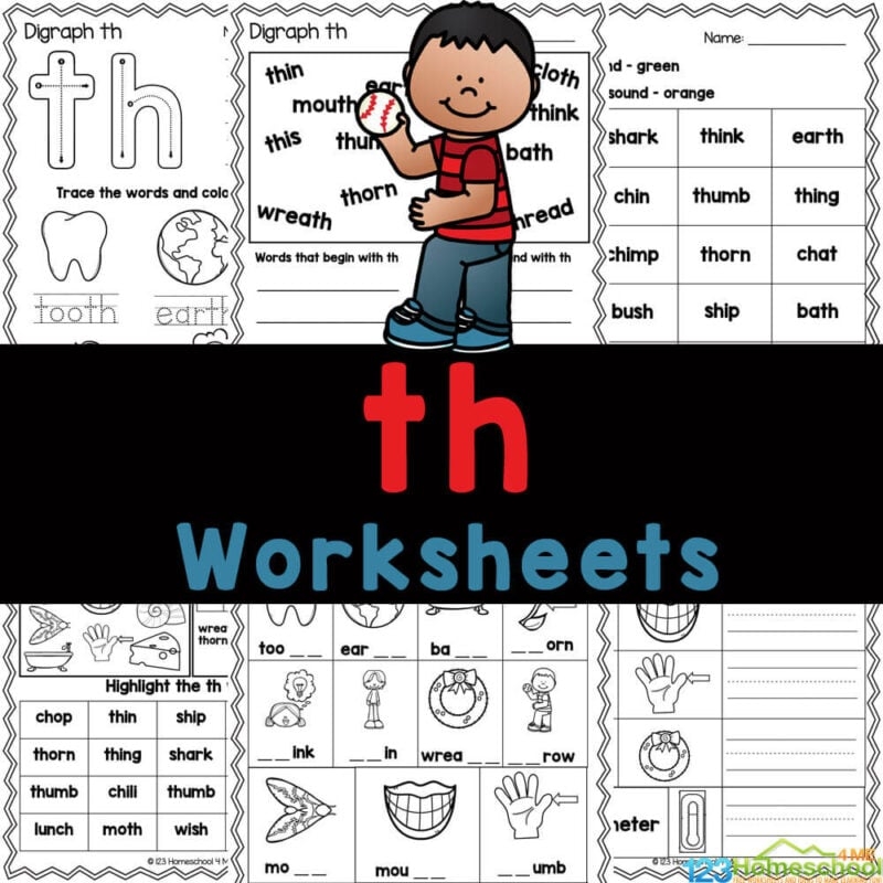 Th Digraph Worksheets First Grade Worksheets For Kindergarten