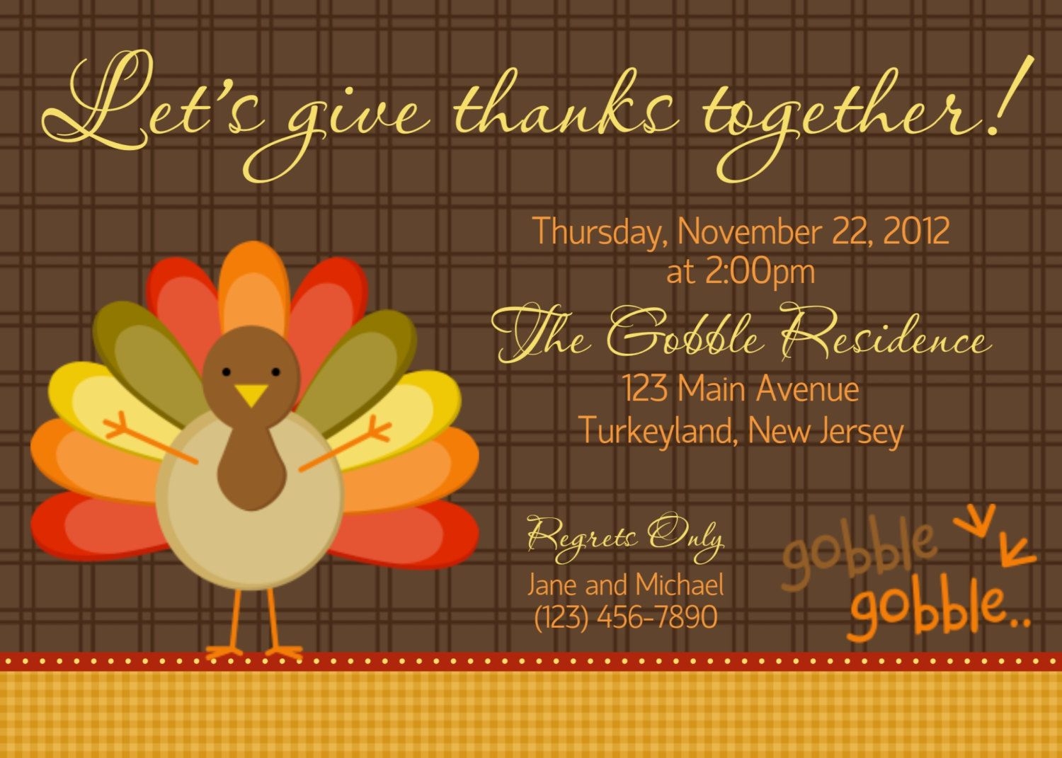 Thanksgiving Invite Template