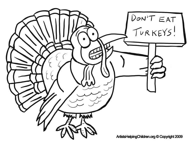 free printable coloring pages of turkeys