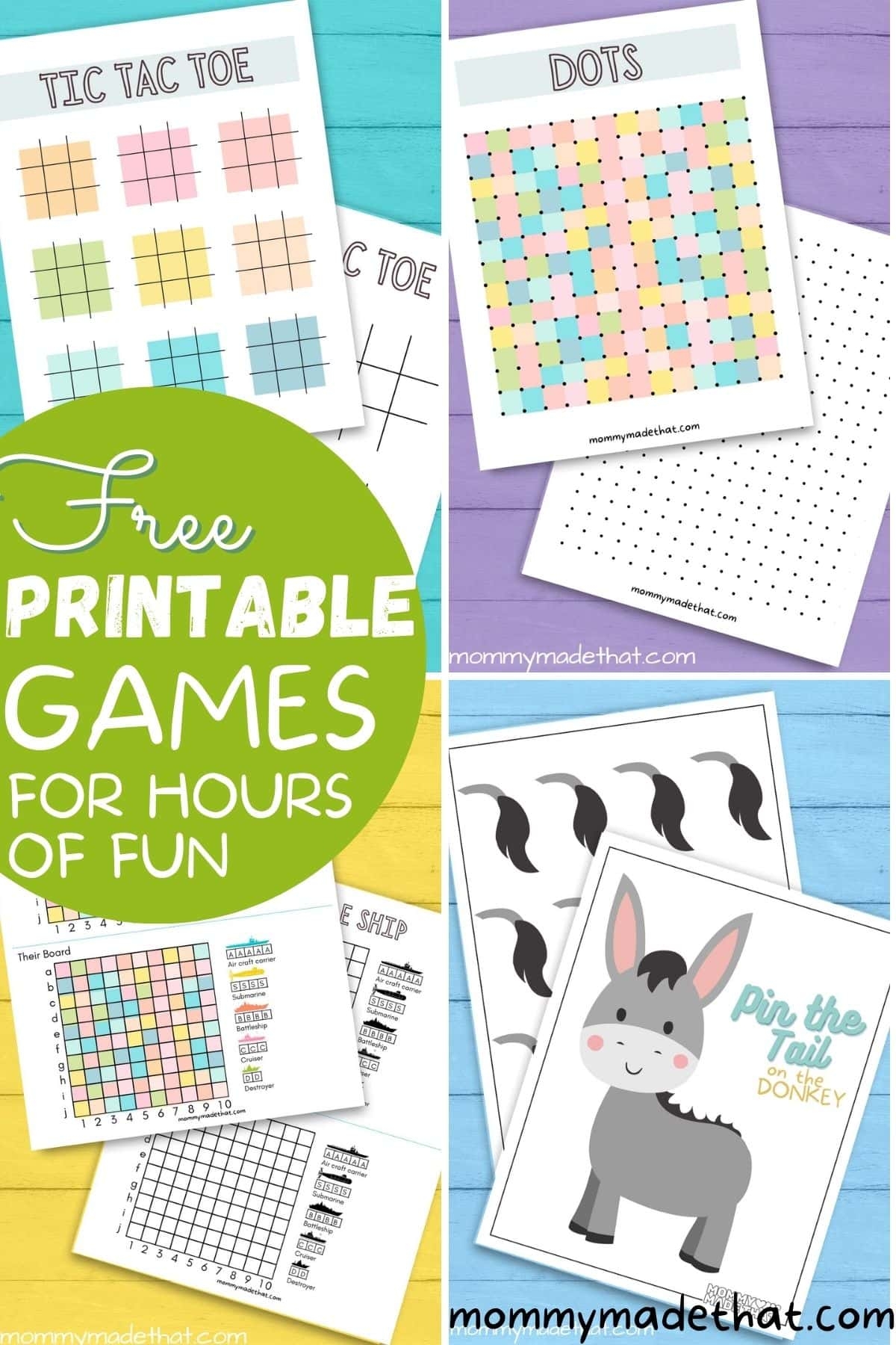 printable games kids