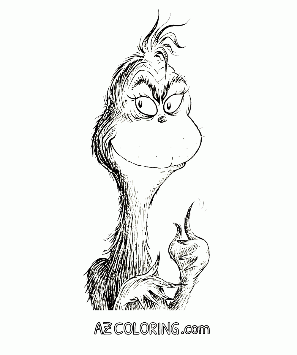 grinch coloring pages free