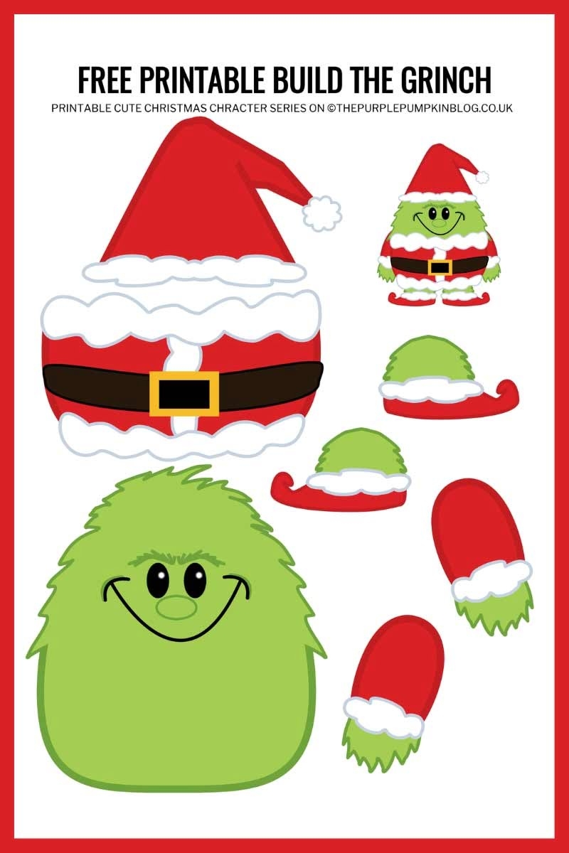 The Grinch Printable Template Printable Templates Online By Paul 