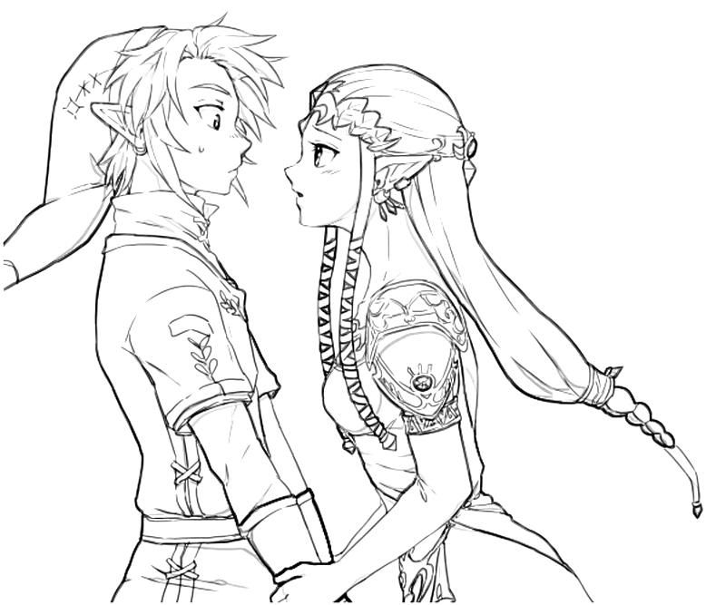 The Legend Of Zelda Coloring Pages Coloring Home