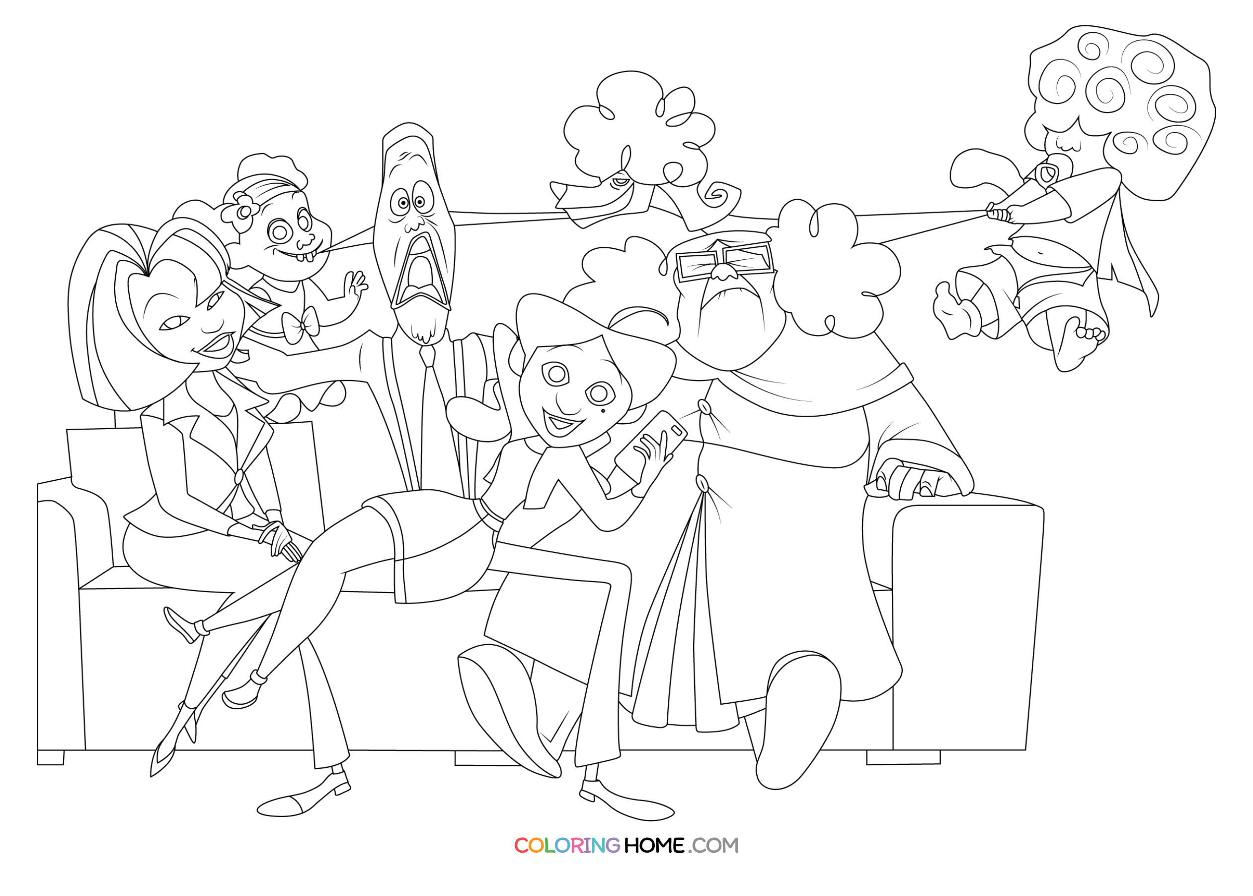 Family Coloring Page