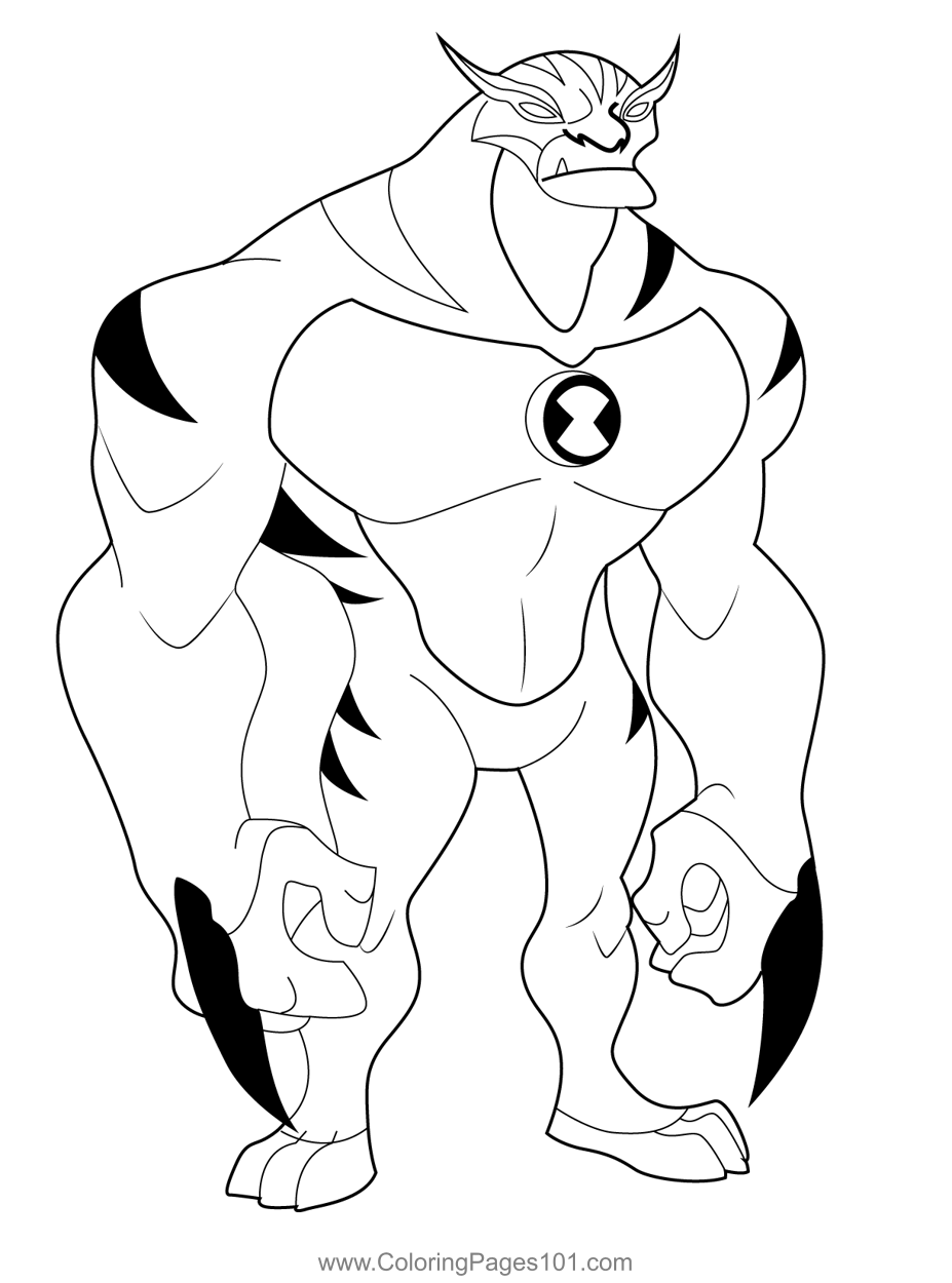 The Rath Coloring Page For Kids Free Ben 10 Printable Coloring Pages 