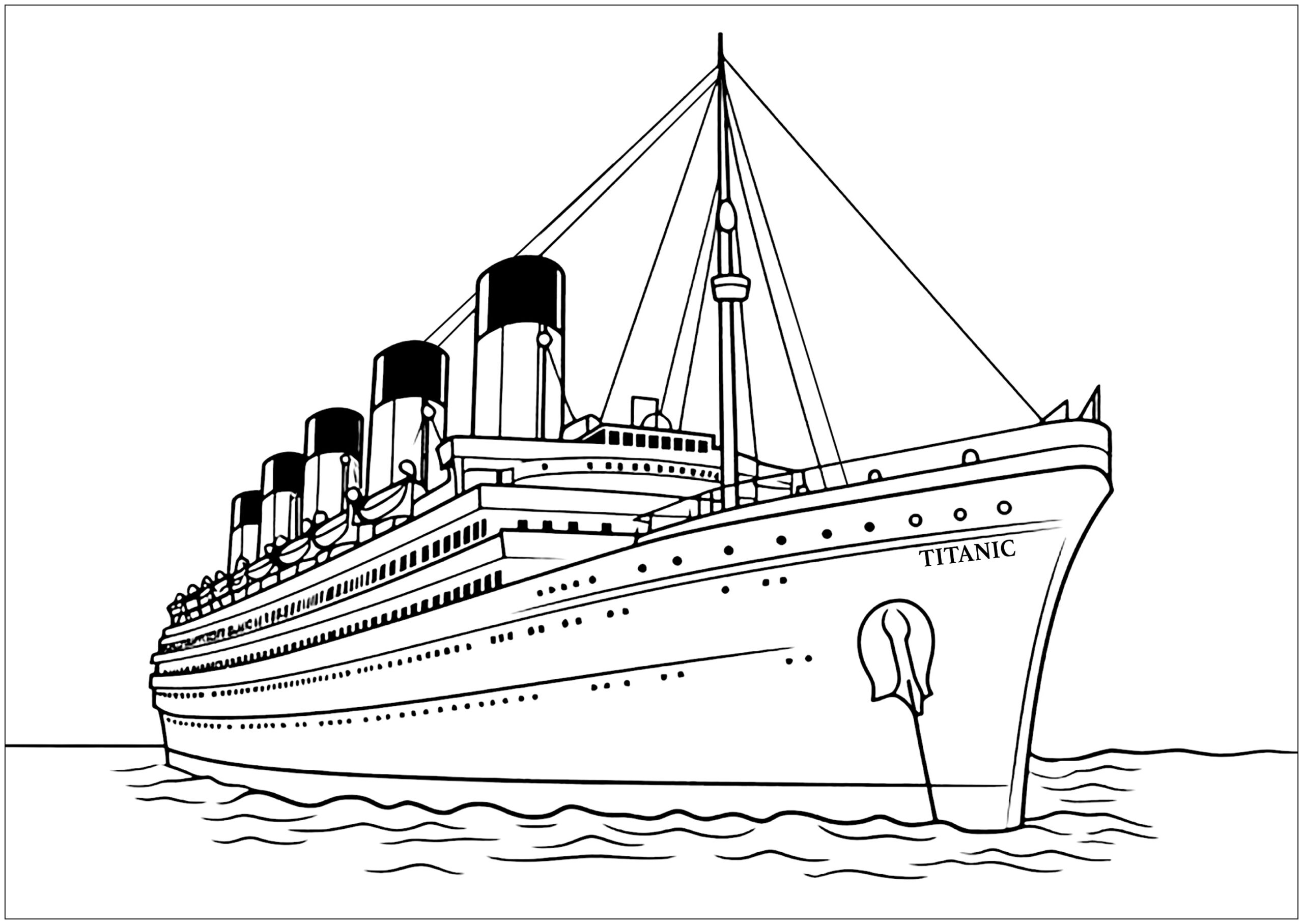 Titanic Coloring Pages