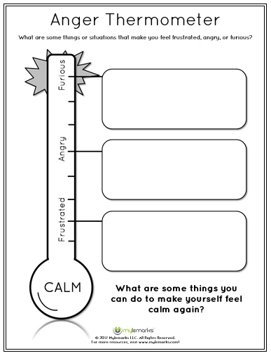 Therapy Worksheets For Kids With Anger DBT Worksheets
