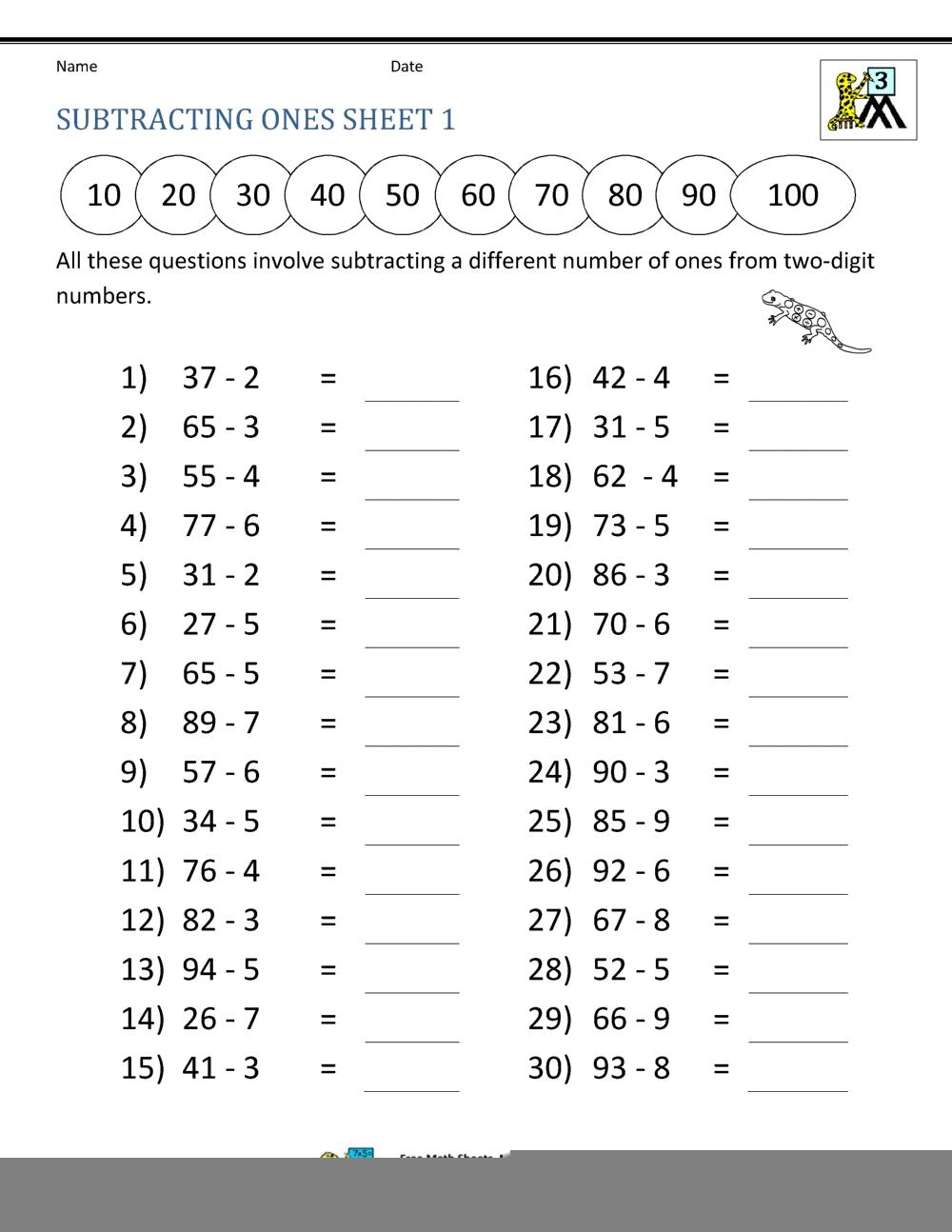 Third Grade Math Worksheets Printable Multiplication Printable Worksheets