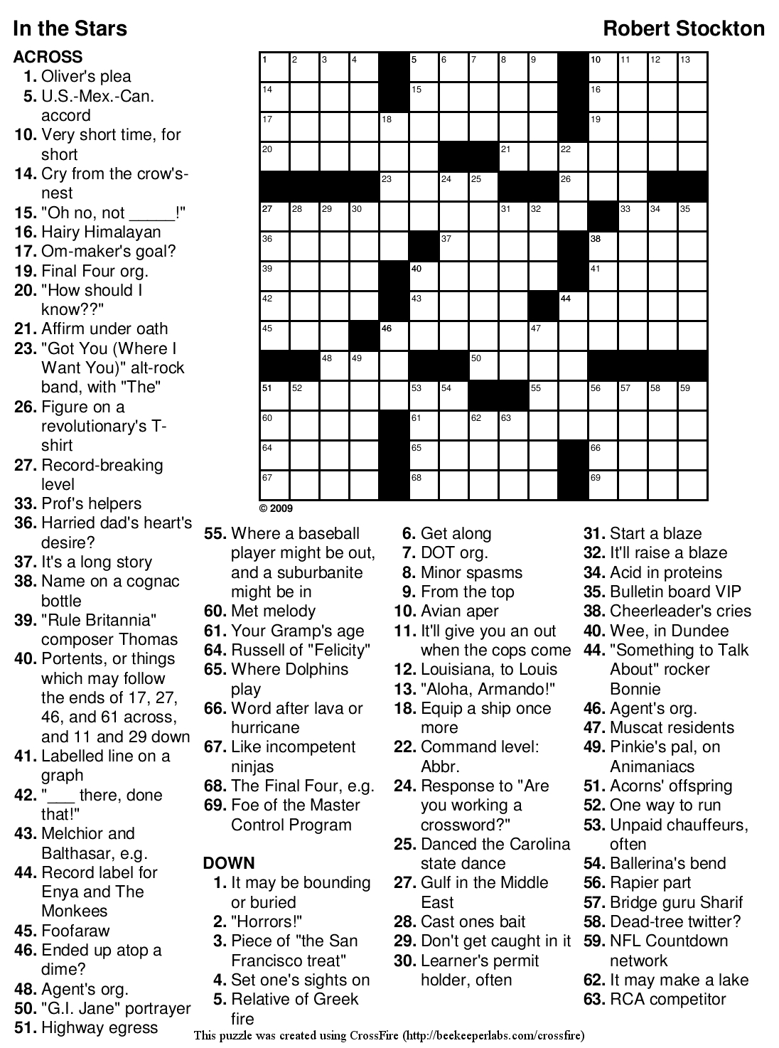 universal crossword puzzle for today answers printable