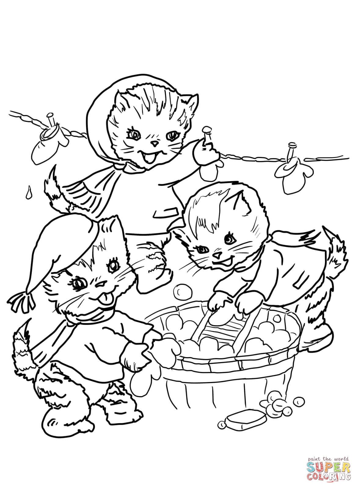 free coloring pages kittens
